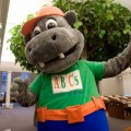 Lauderdale Co.:  HIPPY P. Potamus dances through the Florence Library greeting children and making contact with their parents for the HIPPY Program, a home instruction program for parents of preschool children.